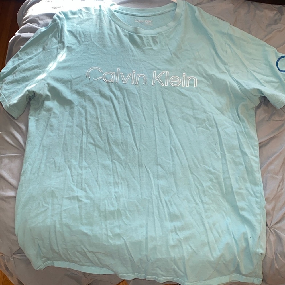 Men’s light blue size medium Calvin Klein top